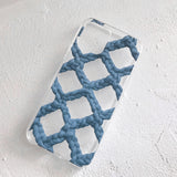 CROCHET NET PHONE CASE_BLUE