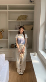 レイヤードニットチューブトップ / layered knit tube top