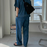 ASCLO Vel Linen Denim Shirt (2color)