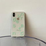 アンダースタンドレタリングジェリースマホケース