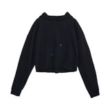 オールインワンクロップドフーディ/FL All-in-One Cropped Hoodie (4 colors)