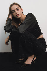 Corset Blouse Black