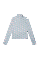 Flower Pattern Turtleneck_Ash Blue (6684830826614)