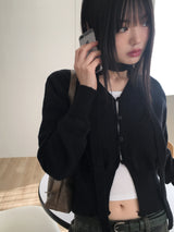 [Muffler set] Eden button V-neck cardigan