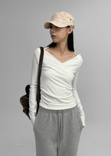 [MADE] Belan Wrap String Long Sleeve T-shirt