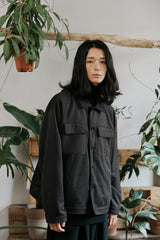 unisex suede jacket gray