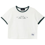ラビットエモジクロップTシャツ / GREEN RABBIT EMOJI CROP T-SHIRT