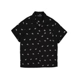 ペイズリーハーフシャツ/PAISLEY HALF SHIRTS black