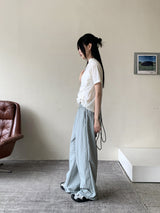 バウバスロックワイドロングナイロンパンツ / Bowbaslock Wide Long Nylon Pants