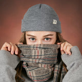 Monogram label beanie