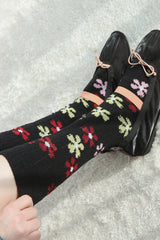 flower pattern socks