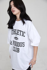 アスレチックオーバーサイズTシャツ /ATHLETIC OVERSIZED T-SHIRT WHITE