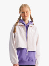 ドゥードゥルチェリークロップウィンドブレーカー／DOODLE CHERRY CROP WINDBREAKER [LIGHT BEIGE]