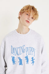 ダンシングパピースウェットシャツ / 25P DANCING PUPPY SWEAT SHIRTS_OATMEAL