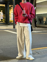 ロイドダブルサイドマルチファンクションオーバーサイズフィットスウェットシャツ / Lloyd's double sided multifunctional oversized fit sweatshirt (12 colors)