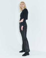 ピンタックジャージートップ / Pintuck Jersey Top _ Black