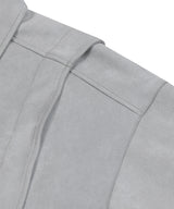 87-STAN029 [Vegan Suede] Multi-placket Suede Jacket Gray