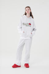 ドゥードゥルチェリーカットオフフーディー／DOODLE CHERRY CUT-OFF HOODIE [MELANGE GRAY]