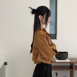 リルチジッパーバイカースエードクロップジャケット