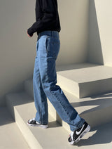 Bell Black Washing Denim Pants (102)(Copy) (6679611670646)