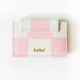シェイプオブウォレット / 'shape of' wallet - pink check