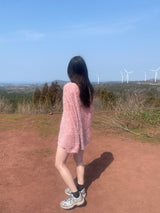 ヘアリーラウンドニットT