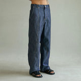 バータック デニムパンツ/BAR TACK DENIM PANTS (DEEP BLUE)