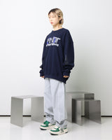 フレームクラックPNTロゴスウェットシャツ / Flame Crack PNT Logo Sweatshirt_Navy