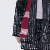 STRIPE MUFFLER_BURGUNDY PINK
