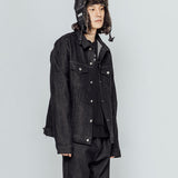 I AM NOT A HUMANBEING DENIM TRUCKER JACKET - O/C (6674936266870)