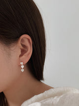[925silver] メロディーハートピアス / [925silver] Melody heart earrings