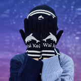 ドルフィンロゴグラフィックグローブ / Dolphin logo graphic gloves