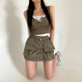 [Bellide made] Get-Up Snap Button Sleeveless