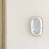 セラミックボールドフレームドテーブルミラー / Ceramic Bold Framed Table Mirror - White