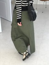 ラッシュバックスリットロングスカート