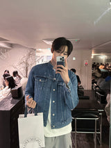 セミオーバーチャイナデニムジャケット / LMN Semi-Overs China Denim Jacket (blue)
