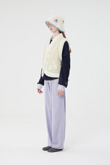 チェリーファーパディングベスト / CHERRY FUR PADDING VEST [BEIGE]