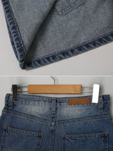 Daily Raw Denim Mini Skirt
