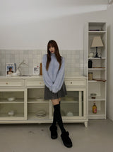 Conch angora turtleneck knit