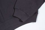V-NECK CROP SWEATSHIR (Dark Gray)