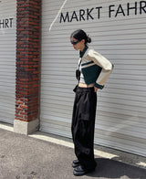 (UNISEX) バギーワイドコットンカーゴパンツ