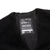 [UNISEX] Reversible Faux Fur Cardigan Coat (Black) (6656666140790)
