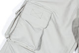 PINTUCK CARGO PANTS_Gray Beige