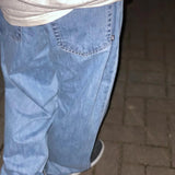 WASHED BAGGY DENIM