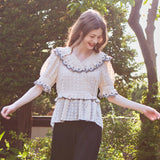 レースラップピーコックブラウス / Lace Wrap Peacock Blouse