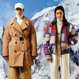 [UNISEX] Reversible Faux Fur and Double-Breasted Padded Coat (Camel) (6656424444022)