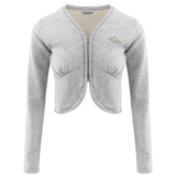 COIL CARDIGAN IN GREY