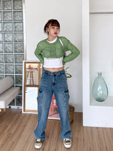 フロンクロップニット/Flon Crop Knit (4color)