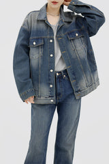 ベーシックジーンブルーブーツカットパンツ / no.332 Basic Jean Blue Bootcut Pants