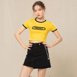 アイレットデニムスカート / EYELET DENIM SKIRT (BLACK)